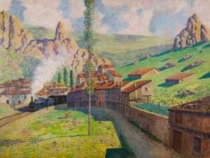Pancorbo- elhaladó vonat